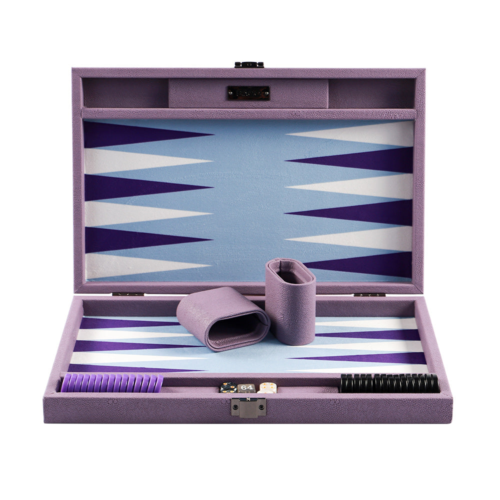 BACO Purple Coral Fish Medium Backgammon - bacobackgammon