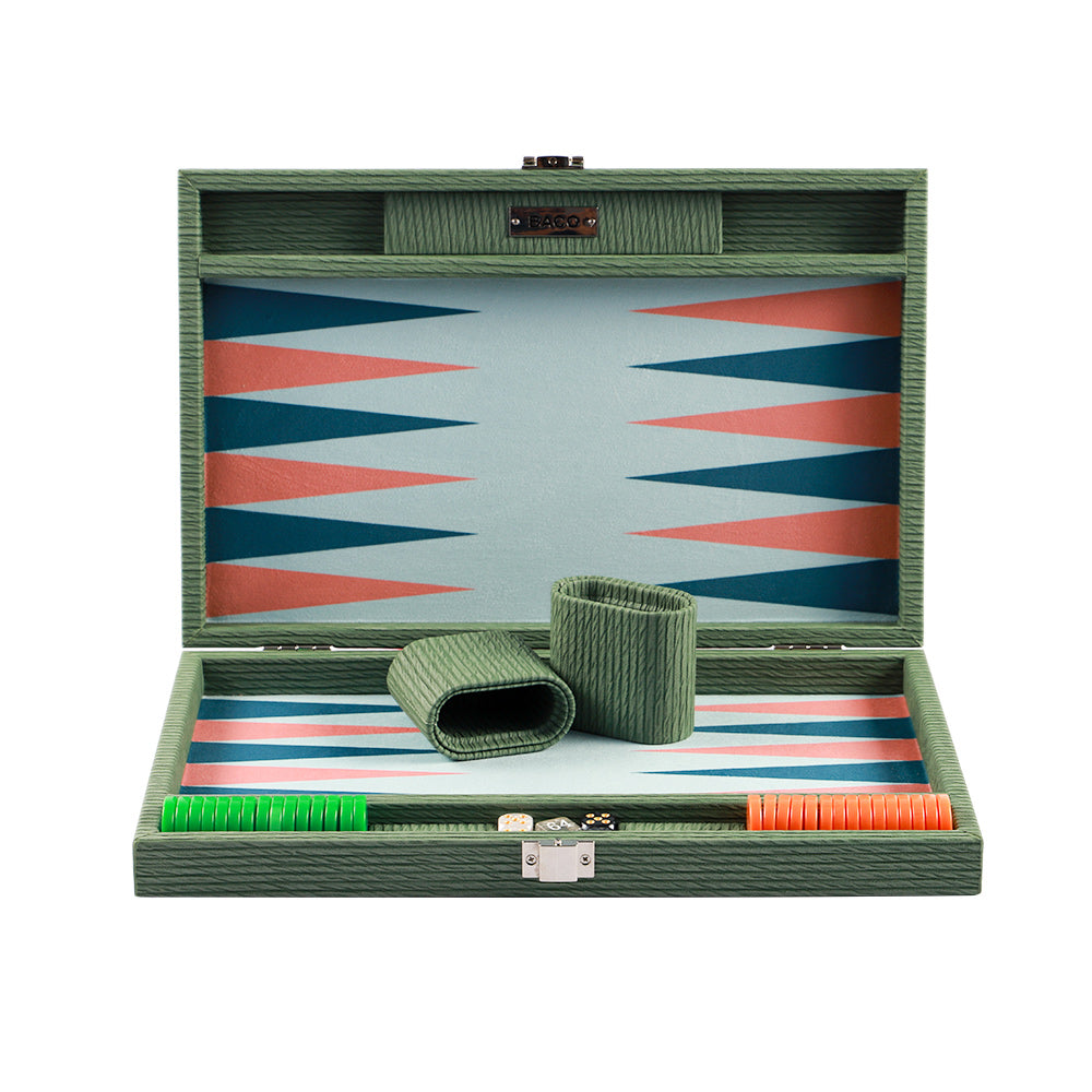 BACO Green Vines Medium Backgammon - bacobackgammon