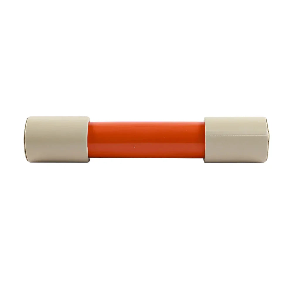 Durable orange roll-up backgammon, lightweight and travel-ready design.