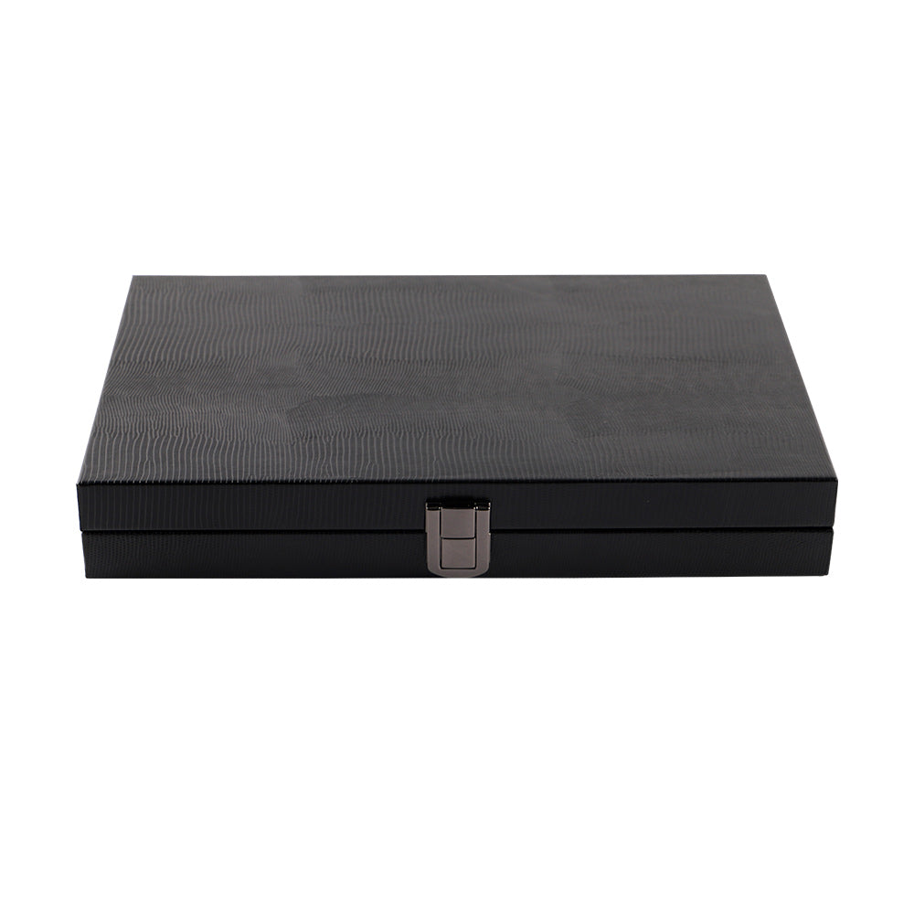 BACO Backgammon Jet Black Snake Medium