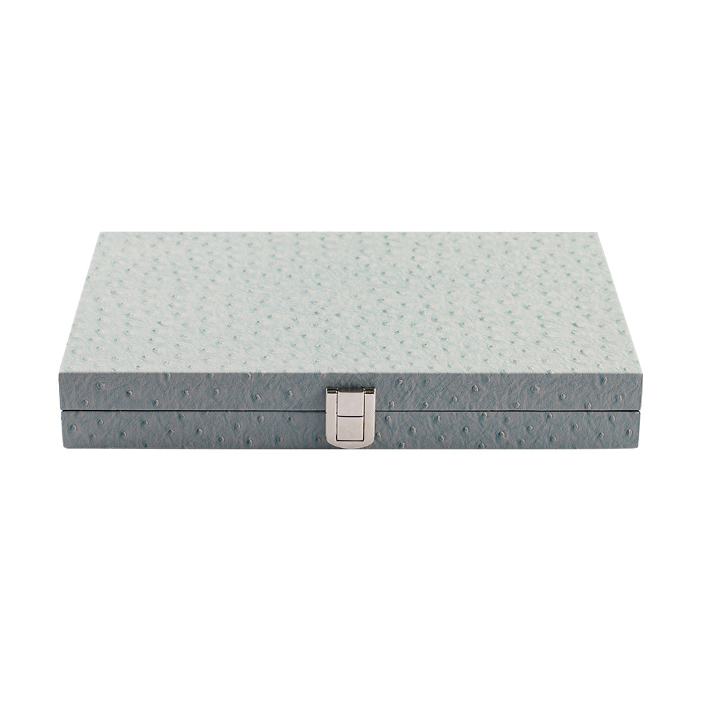 BACO Backgammon Autruche Bleu Nuage-15inch
