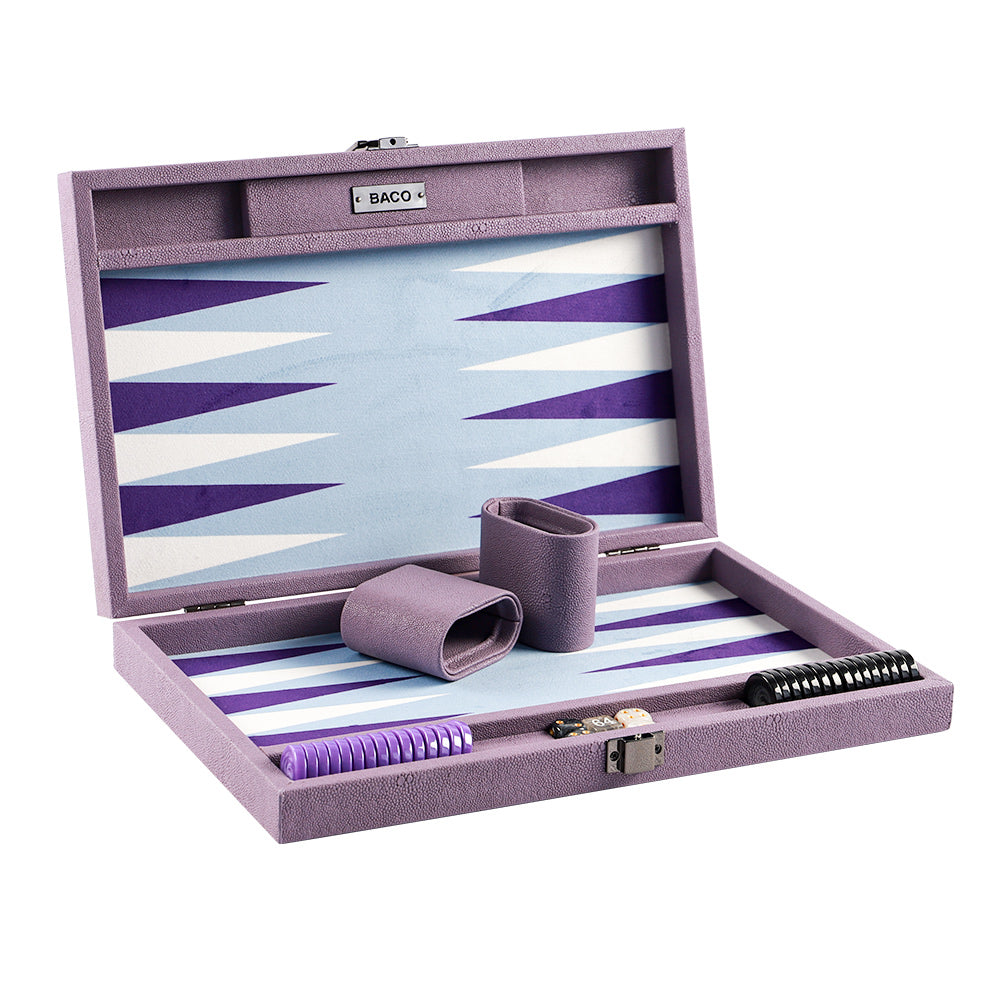 BACO Purple Coral Fish Medium Backgammon - bacobackgammon