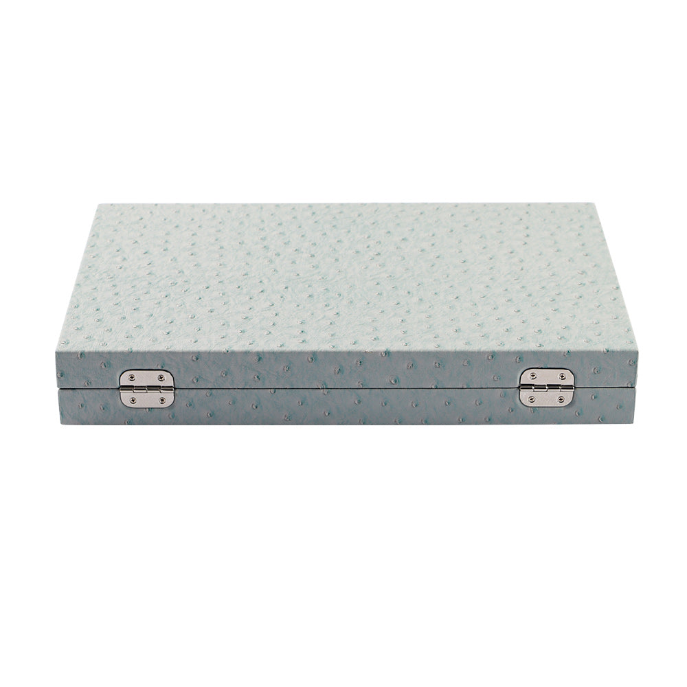 BACO Backgammon Autruche Bleu Nuage-15inch