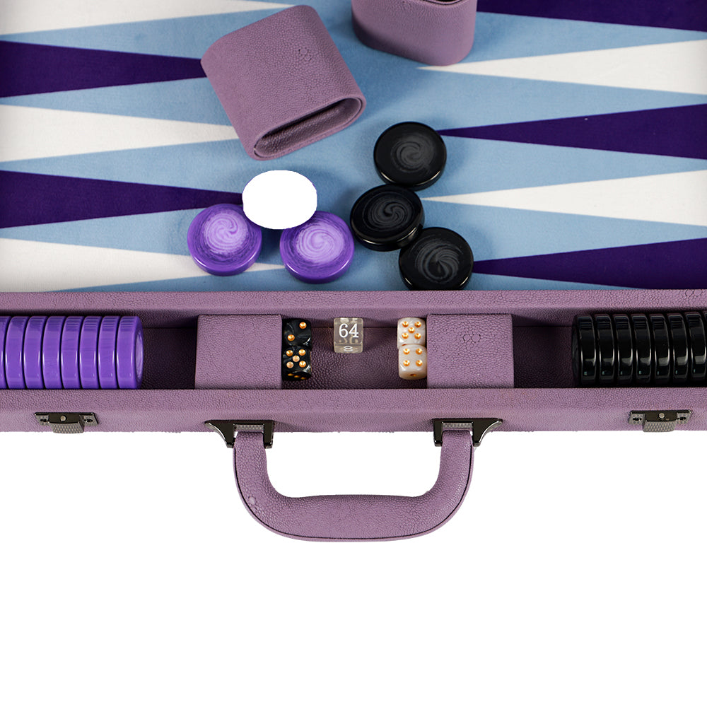 BACO Purple Coral Fish Large Backgammon - bacobackgammon