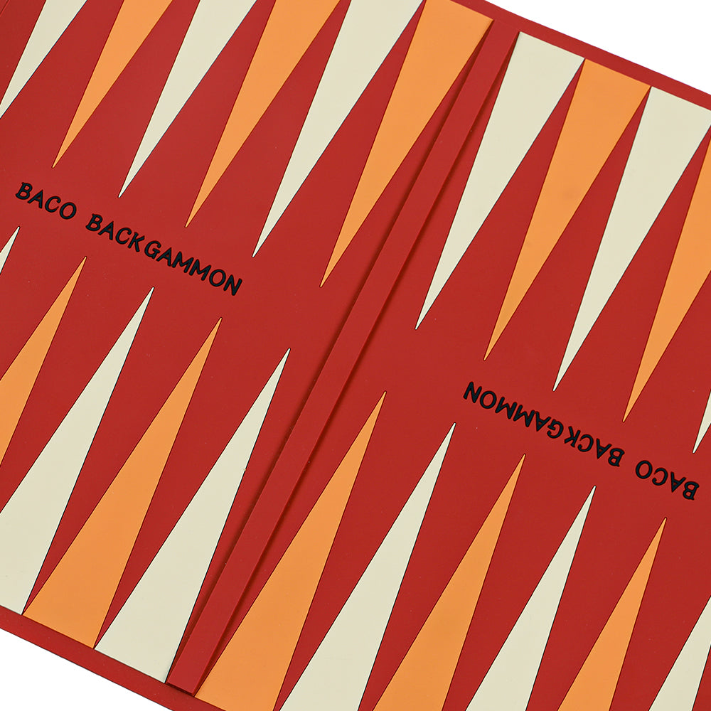 BACO Red Washable Backgammon Roll - bacobackgammon
