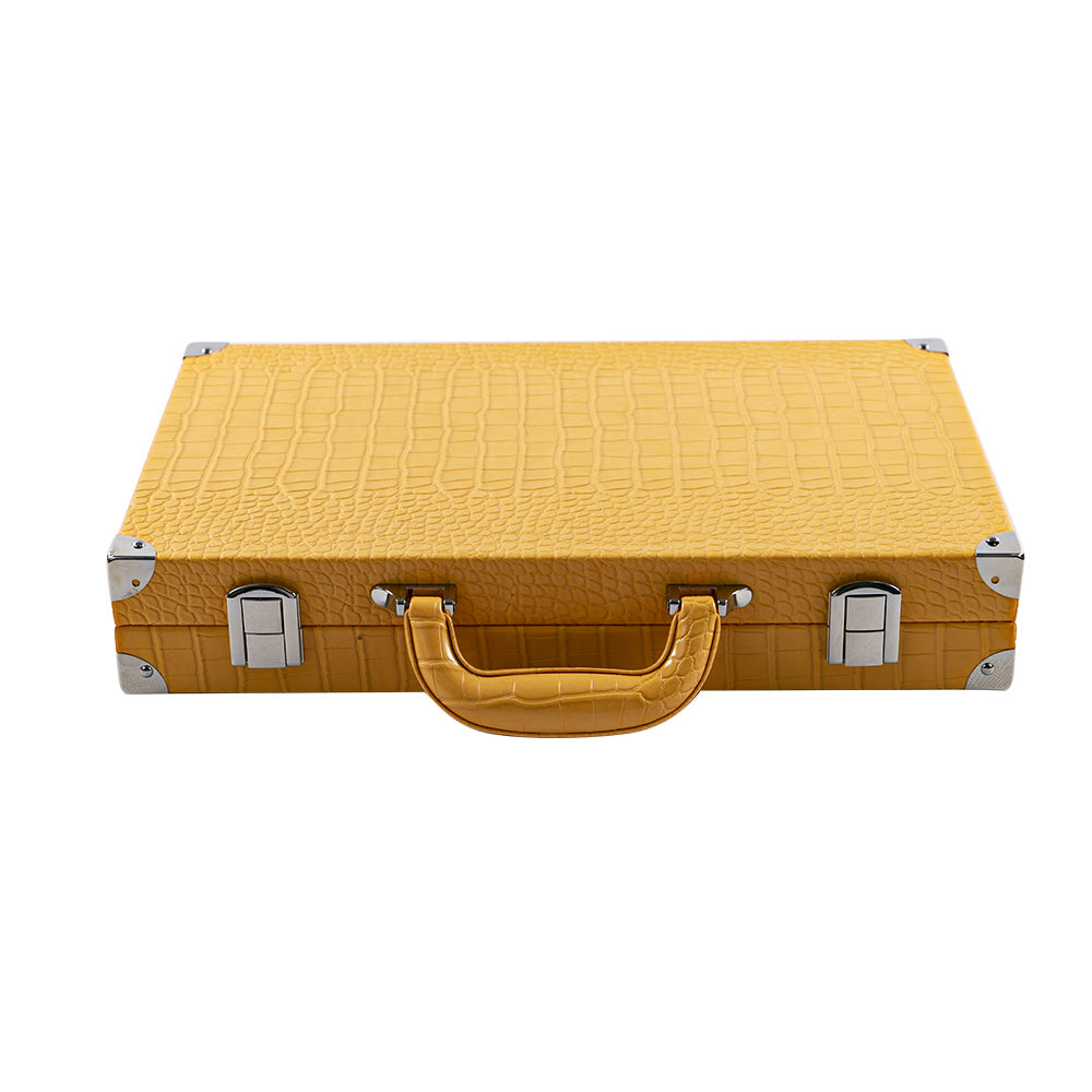 Yellow Alligator Backgammon-15.7inches