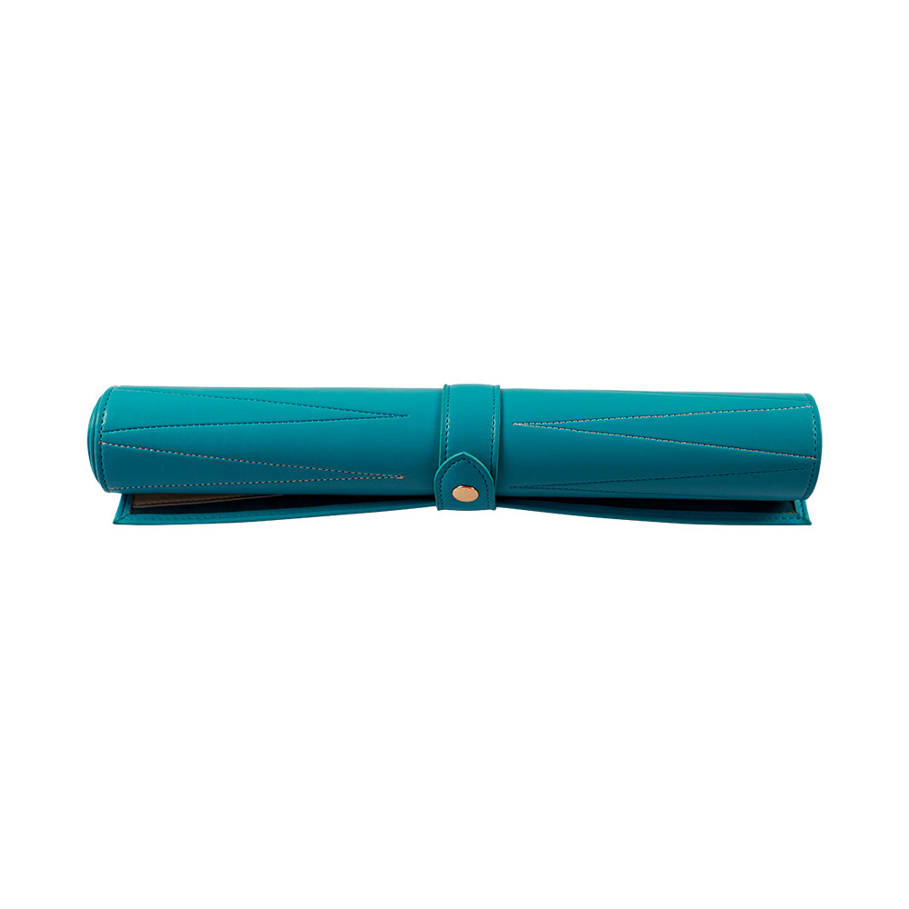 Roll Up Backgammon Travel Set-Green - bacobackgammon