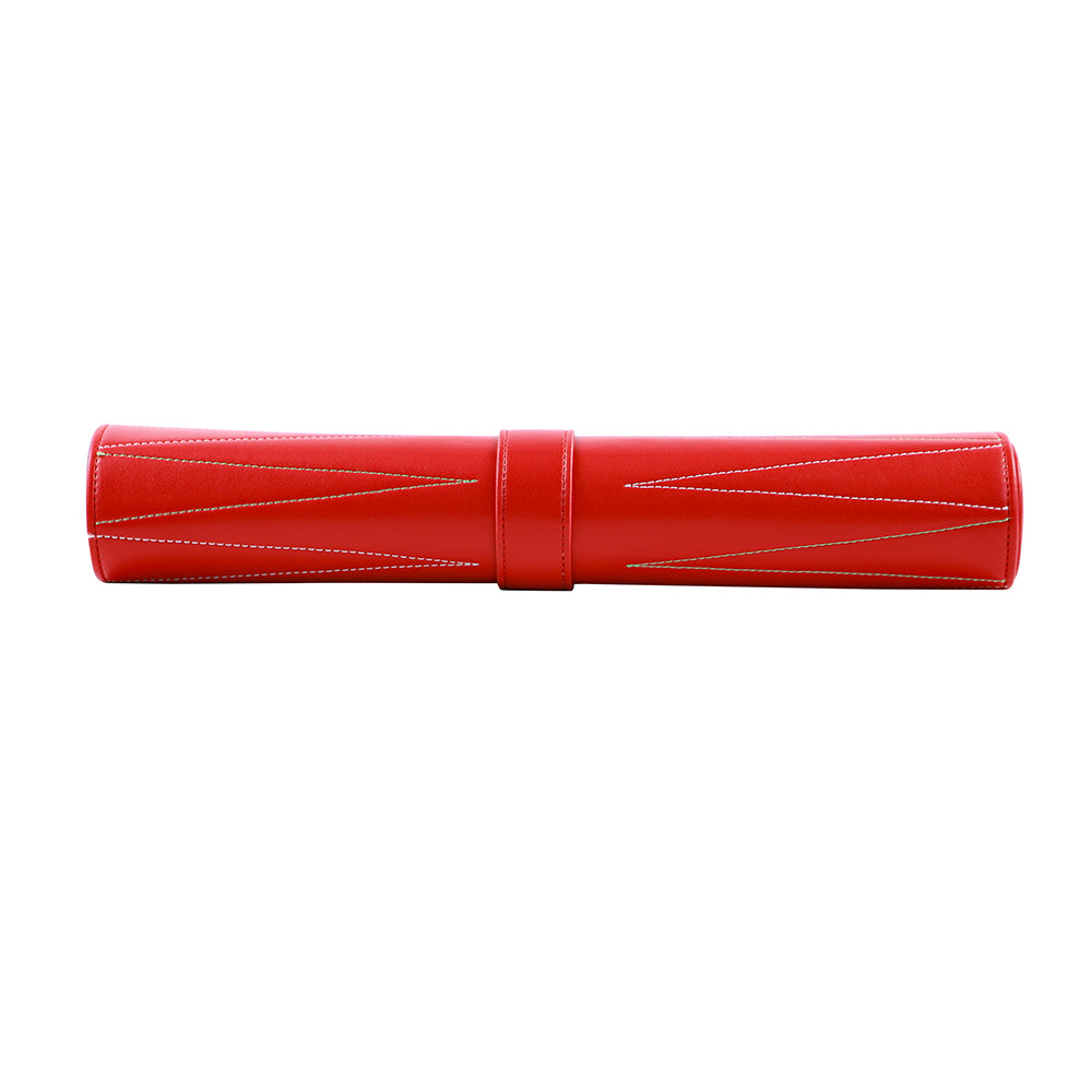 Roll Up Backgammon Travel Set-Red - bacobackgammon