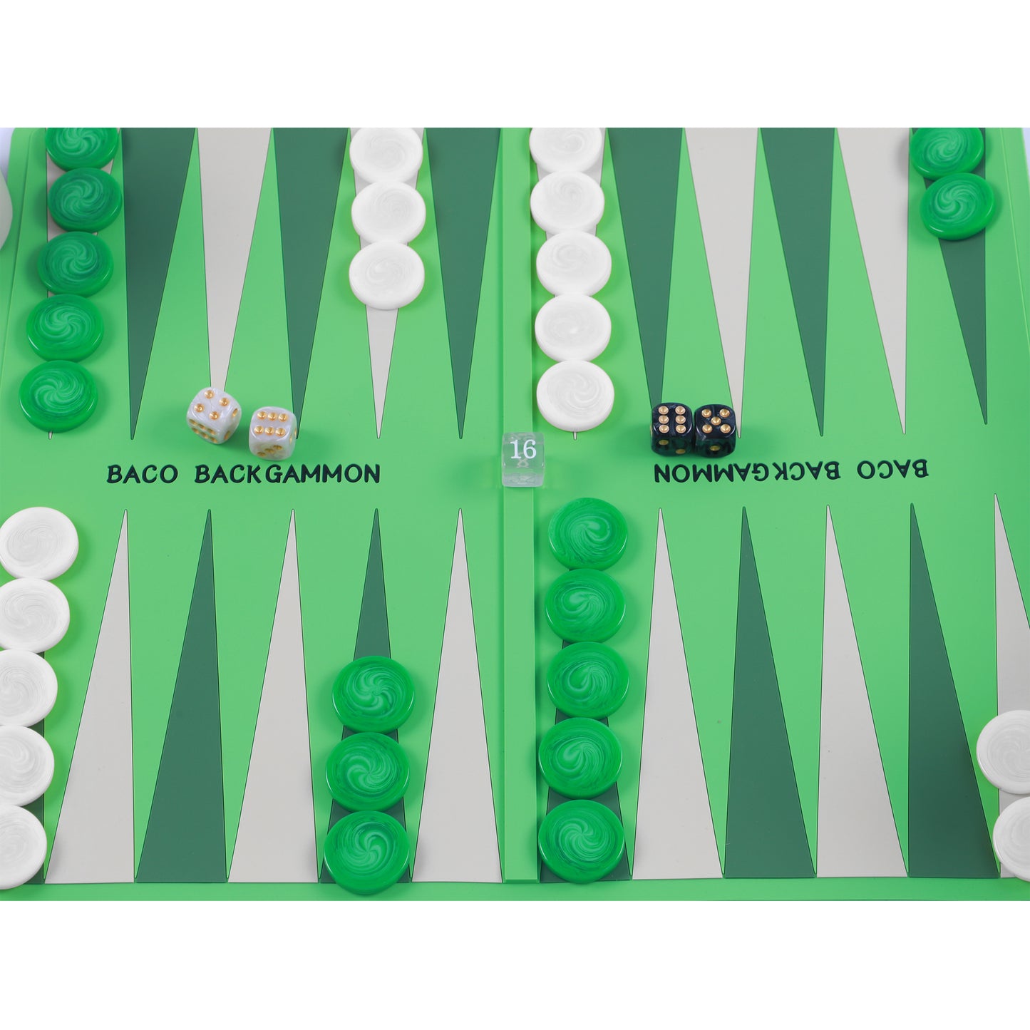 BACO Green Washable Backgammon Roll - bacobackgammon
