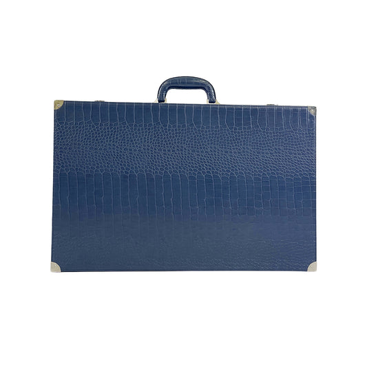 BACO Midnight Blue Crocodile Luxury Backgammon-23inch