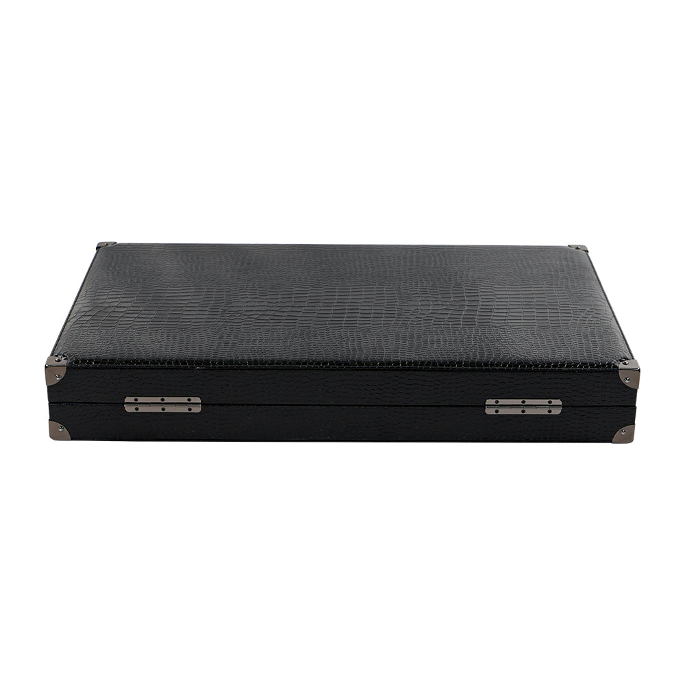 BACO Backgammon Schwarz Luxus