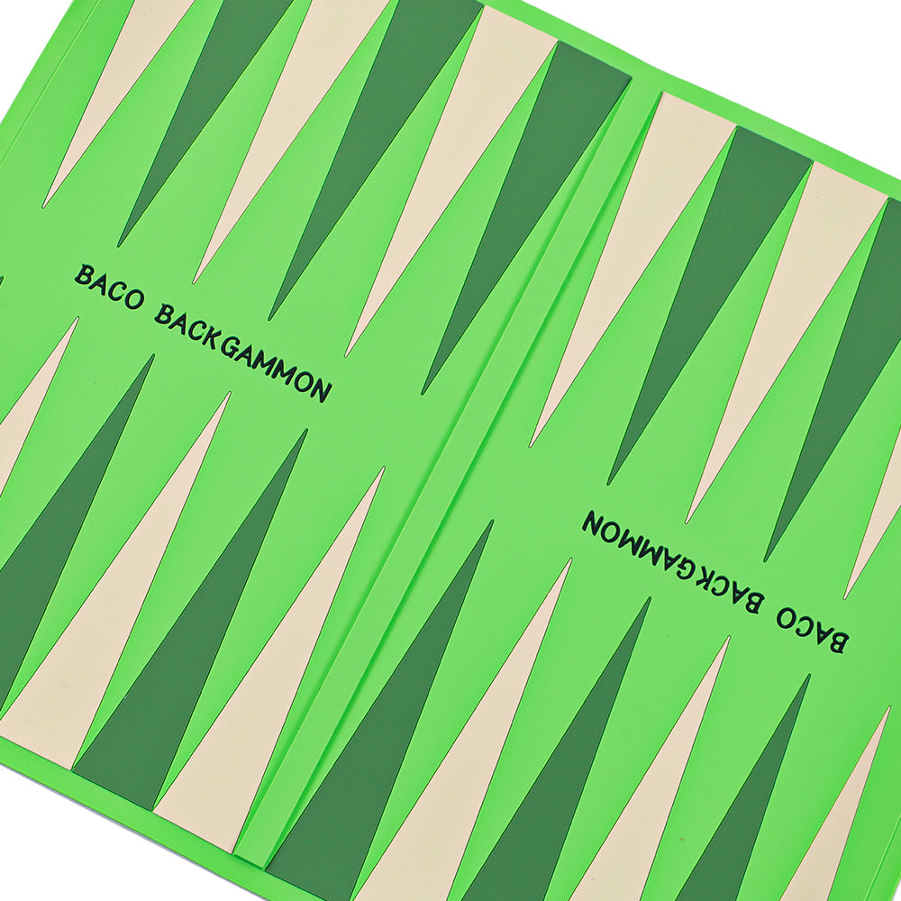 BACO Green Washable Backgammon Roll - bacobackgammon
