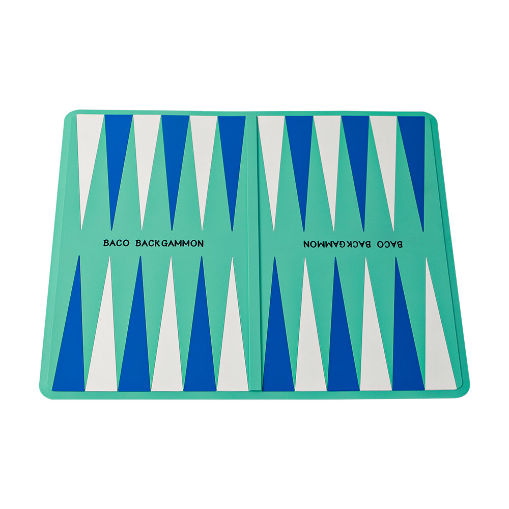 BACO Blue Washable Backgammon Roll - bacobackgammon