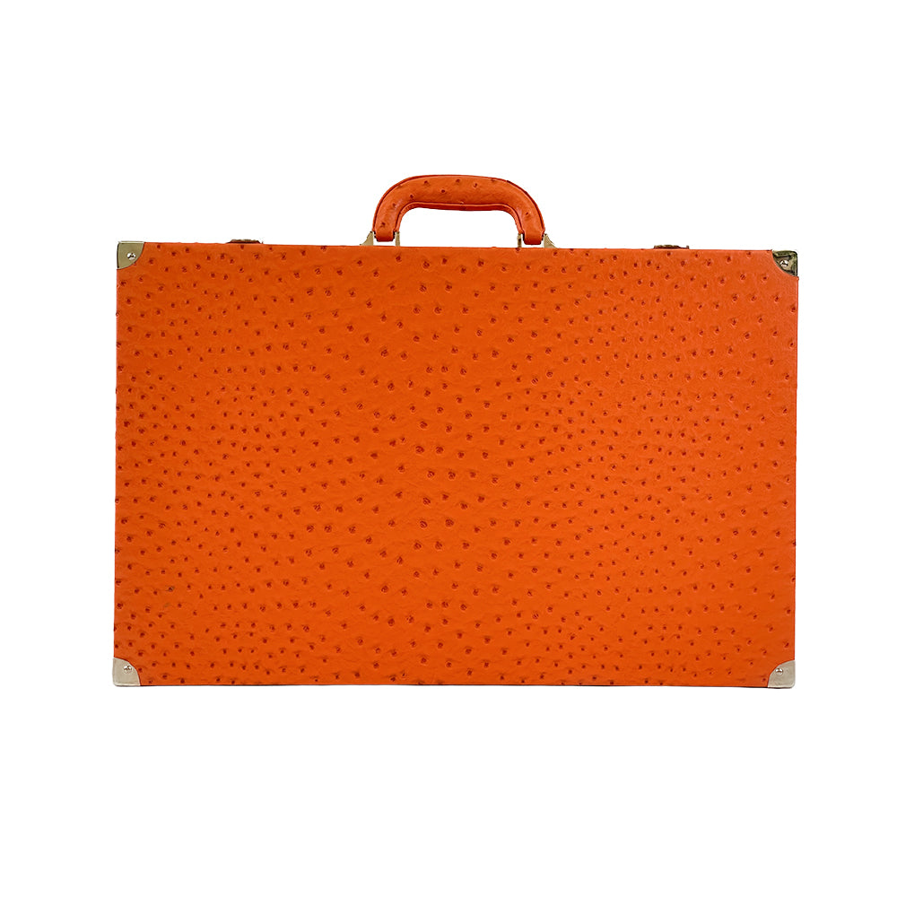 BACO Orange Ostrich Luxury Backgammon-21inch
