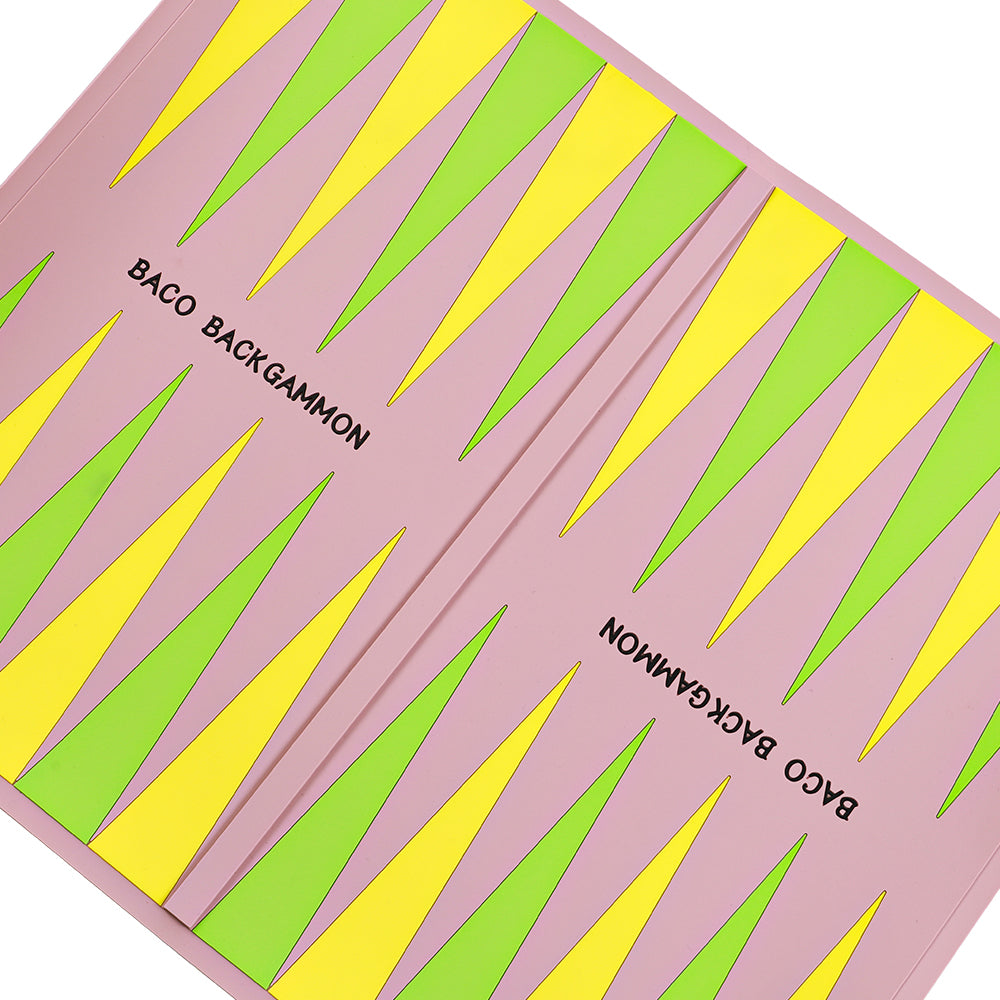BACO Pink Washable Backgammon Roll - bacobackgammon